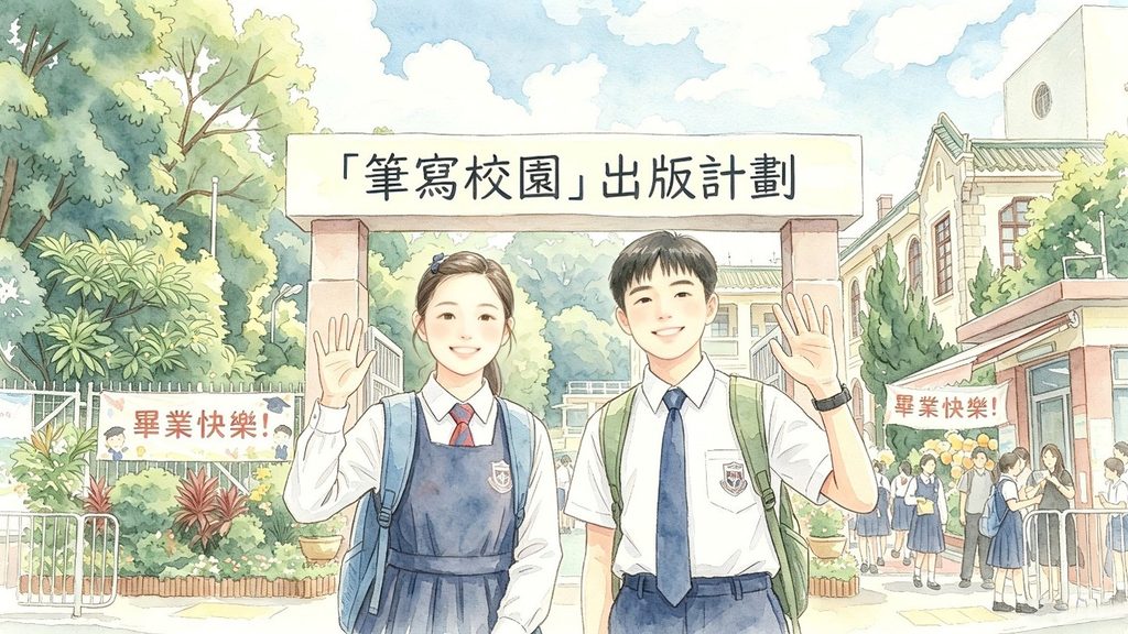 每年都有畢業生因升學離開生活多年的校園,他們對學校必定充滿不捨的離情,絕對值得和需要用實體紙本紀錄下來。此計劃並非簡單的結集出版服務,我們會為學生提供工作坊、正式的國際書號,也可因此校方的要求設計不同的出版方式及規格,讓學生以「筆寫」出對母校的「不捨」之情,同時亦可藉此運用多年的學習成果,並吸收新的知識與技能。
